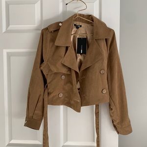 Fashion nova camel colored jacket and skirt set size S